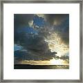 Rain Cloud Sunset Framed Print