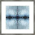 Rain On Window Pane Framed Print