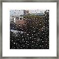 Rain Ride On Subway Framed Print