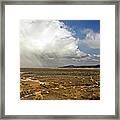 Rainbow After Storm In Moroccan Desert Framed Print