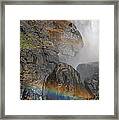 Rainbow And Mist Framed Print