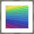 Rainbow Colored Paper Framed Print