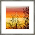 Rainbow Colored Sunset 2 Framed Print