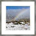 Rainbow In The Mountain Framed Print