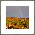 Rainbows On The Ridge Framed Print