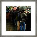 Rainy Afternoon On Broadway Framed Print