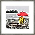 Rainy Day Meditation Framed Print