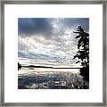 Rainy Lake Bay Framed Print