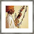 Rajasthani Musician Framed Print
