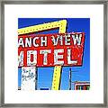 Ranch View Motel Framed Print