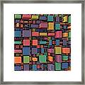 Random Cubes Framed Print