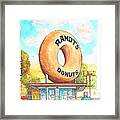 Randy's Donuts In Los Angeles - California Framed Print