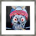 Rat Rod Skull Hood Ornament 2 Framed Print