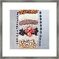 Raw Nuts, Fruit And Grains Framed Print