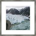 Receding Glacier Southeast Alaska Framed Print