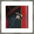 Red And Black Framed Print