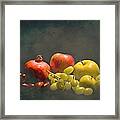 Red And Green Fruit Framed Print