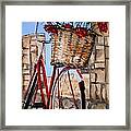 Red Bicycle Framed Print