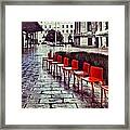 Red Chairs At Mint Plaza Framed Print