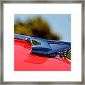 Red Chevy Hood Framed Print