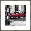 Red Convertible Framed Print