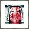 Red Door Framed Print