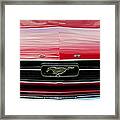 Red Ford Mustang Framed Print