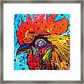 Red Hill Rooster Was Painted During Live Music Framed Print
