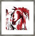 Red Horse Framed Print
