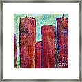 Red In The City Framed Print