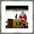Red Neck Santa Claus Framed Print