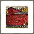 Red Round Barn Framed Print