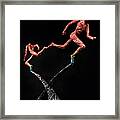 Red Shift A Science Sculpture By Adam Long Framed Print