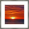 Red Sky At Dawn Framed Print