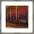 Red Sky Scripps Framed Print