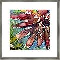 Red Sunflower Framed Print