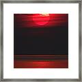 Red Sunset Framed Print