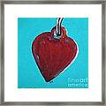 Red Tag Framed Print