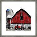 Red Tractor - Canada Framed Print