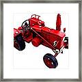 Red Tractor Framed Print