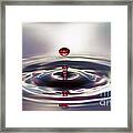 Red Water Droplets Framed Print