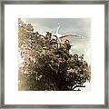 Reelfoot Lake White Crane Framed Print