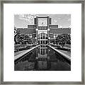 Reflecting Pond Outside Of Oklahoma Memorial Stadium Framed Print
