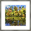 Reflection Of Autumn Colors On The Canal Iii Framed Print