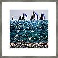 Reflection Of Sails Framed Print