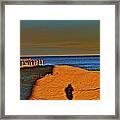 Reflections In The Sand Framed Print