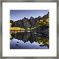 Reflections Of Fall Colors In The Salt River Framed Print