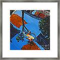 Reflections Of The Wharf Framed Print