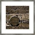 Reflective Bridge Framed Print