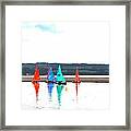 Reflective Sailing Framed Print